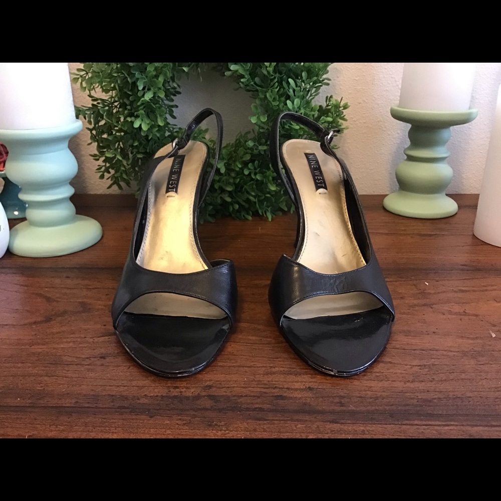 Nine West “BANKHEAD” slingback heels size 9 - Picture 2 of 8